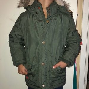 H&M Boys Coat with Furry Hood